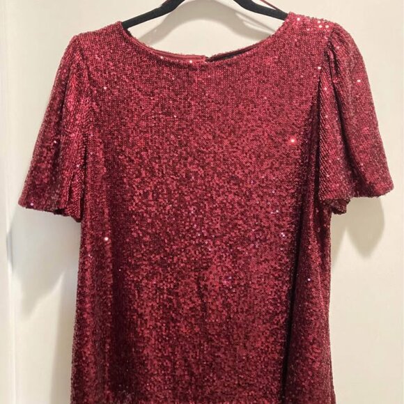 Sparkly Ruby Red Bling Top! Perfect for Valentine's Day or special night out! - Picture 1 of 4